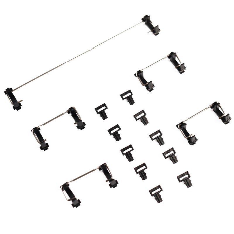 YMDK Costar Style Plate-Mounted Costar Stabilizers Balancing Pole Raised Wire 6.25u 2u for MX Mechanical Keyboard Filco (Kit 1 for 60 87 Keyboard) - Image 2